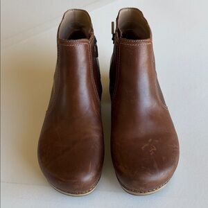 Dansko Barbara Leather Ankle Boots Brown EU 42 US 11.5-12 Comfort